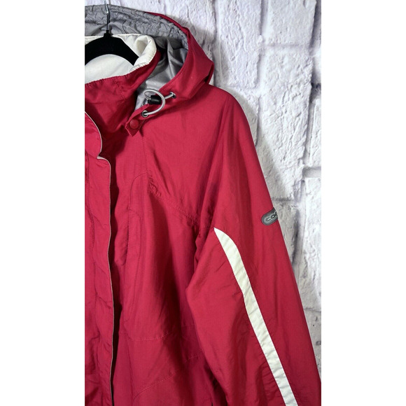 COLUMBIA CONVERT Womens L Ski Snow Winter Jacket Waist Suspenders Removable Hood - Picture 3 of 10